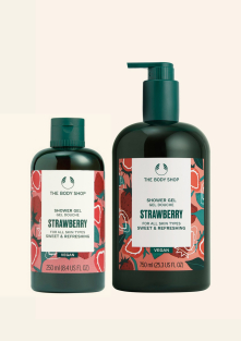 Braškių dušo želė